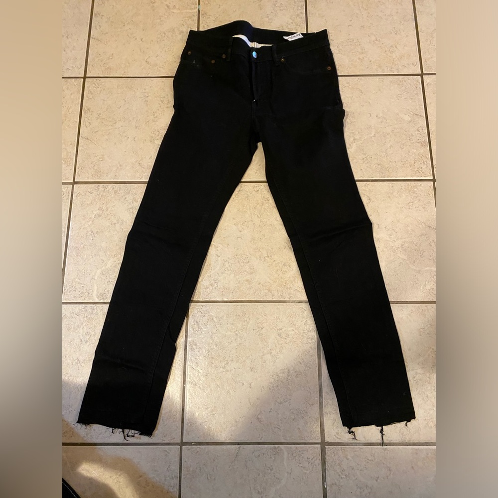 Acne Studios North stay black, 32x34, raw hem